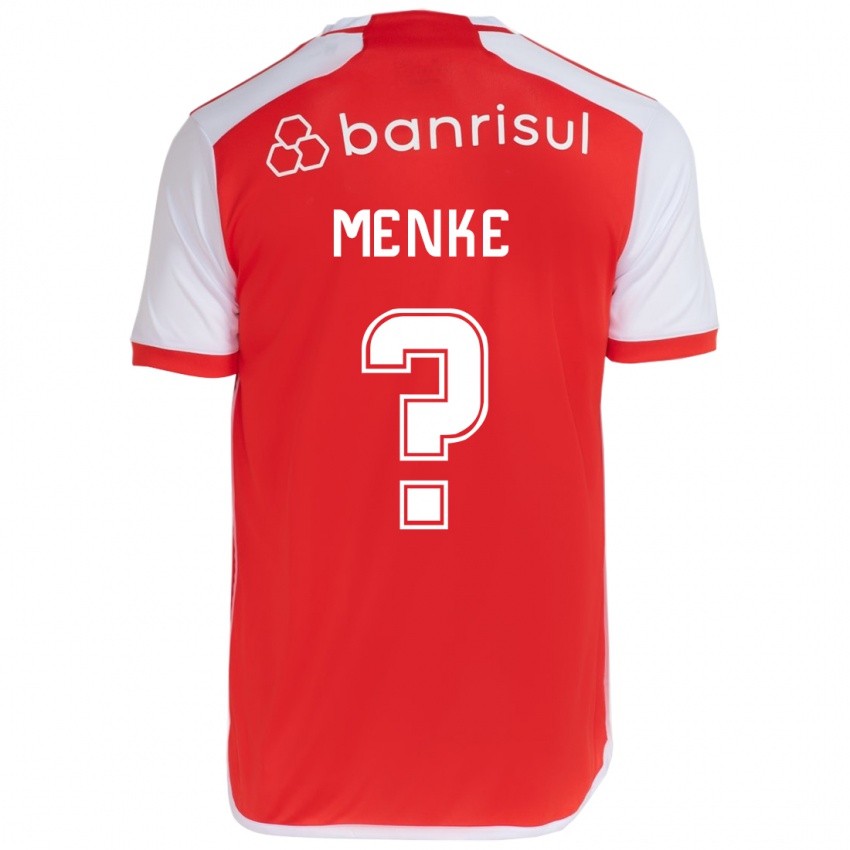 Niño Camiseta Henrique Menke #0 Rojo Blanco 1ª Equipación 2024/25 La Camisa Argentina