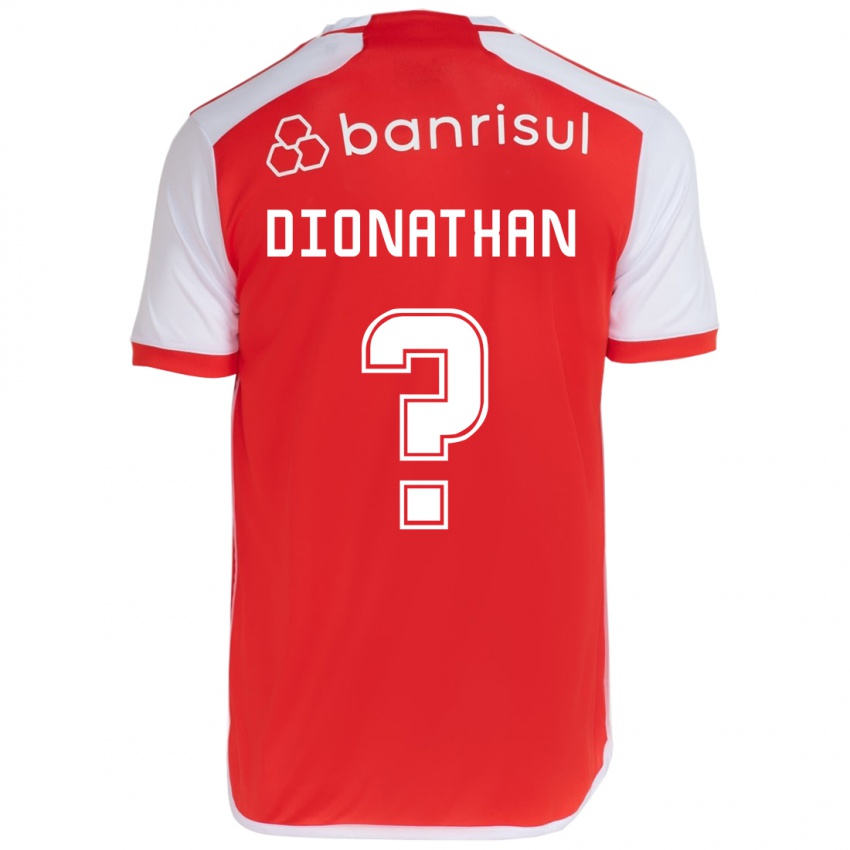 Niño Camiseta Dionathan #0 Rojo Blanco 1ª Equipación 2024/25 La Camisa Argentina