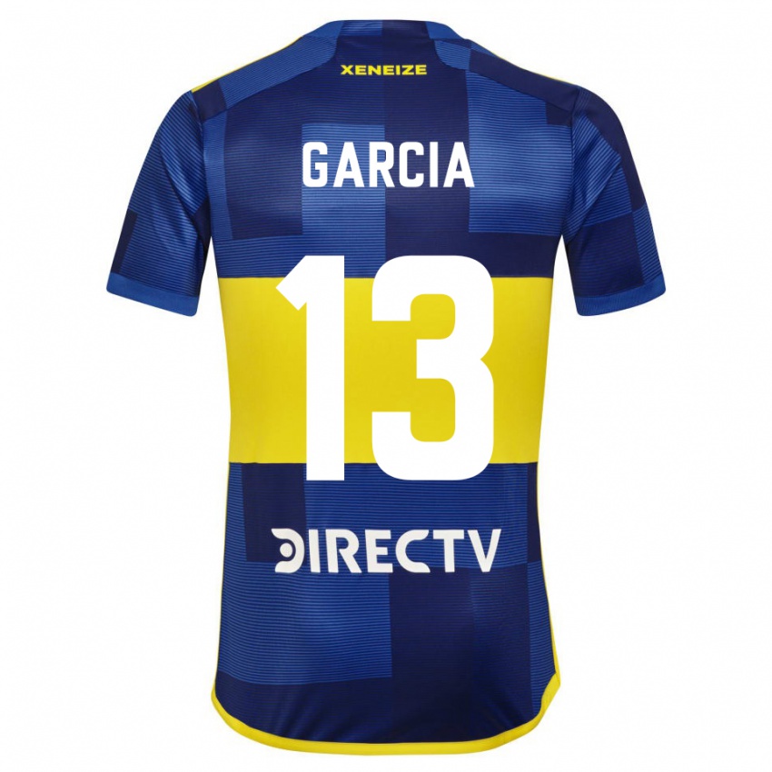 Niño Camiseta Javier Garcia #13 Azul Amarillo 1ª Equipación 2024/25 La Camisa Argentina