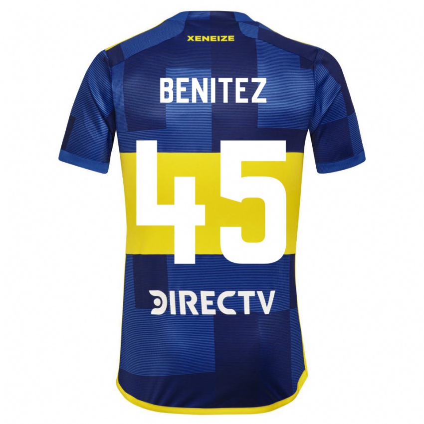 Niño Camiseta Mauricio Benitez #45 Azul Amarillo 1ª Equipación 2024/25 La Camisa Argentina