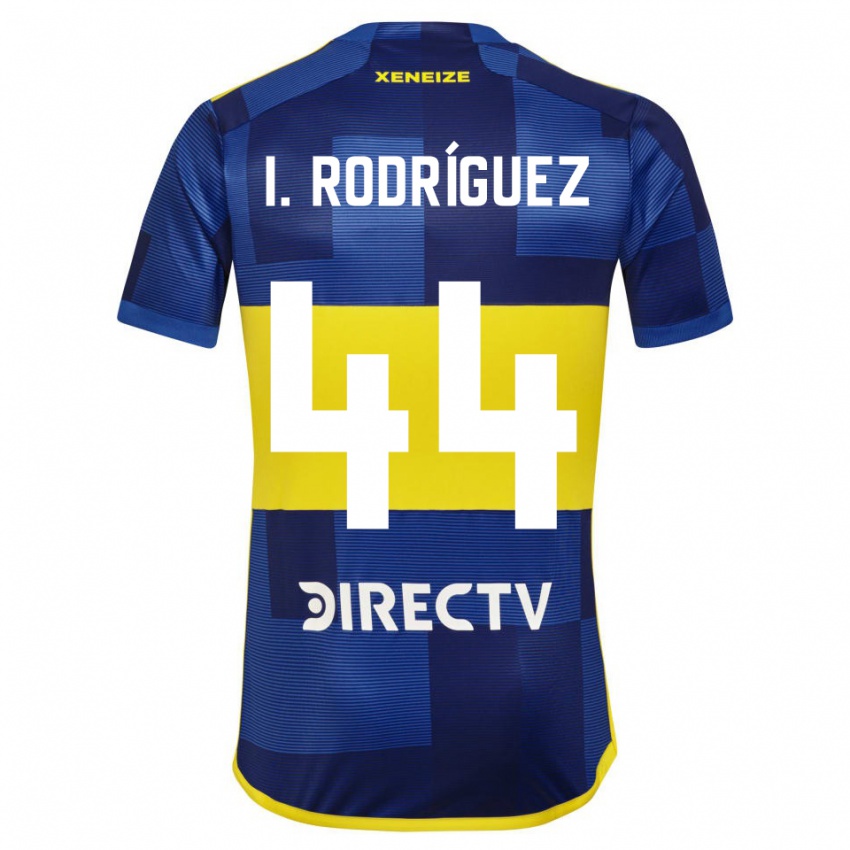 Niño Camiseta Ignacio Rodríguez #44 Azul Amarillo 1ª Equipación 2024/25 La Camisa Argentina