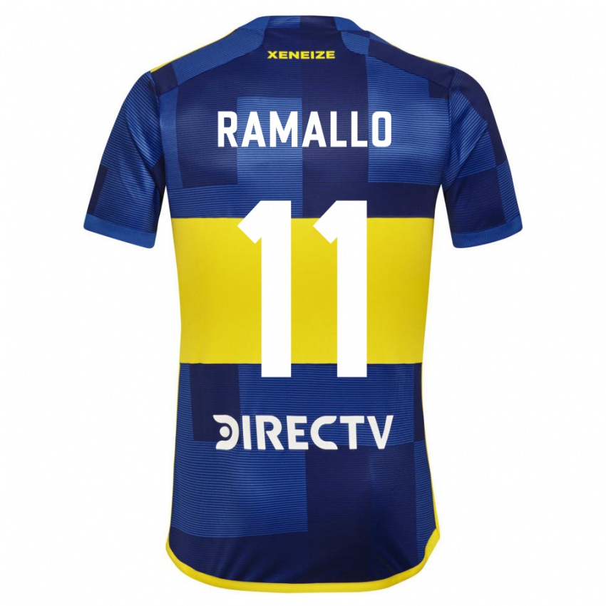 Niño Camiseta Yael Ramallo #11 Azul Amarillo 1ª Equipación 2024/25 La Camisa Argentina