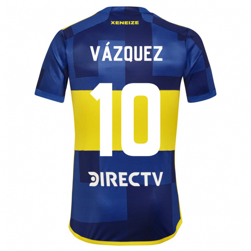 Niño Camiseta Lucas Vázquez #10 Azul Amarillo 1ª Equipación 2024/25 La Camisa Argentina