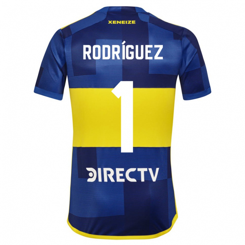 Niño Camiseta Fernando Rodríguez #1 Azul Amarillo 1ª Equipación 2024/25 La Camisa Argentina