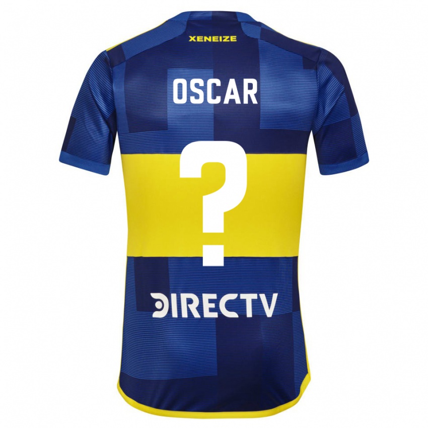 Niño Camiseta Oscar Romero #0 Azul Amarillo 1ª Equipación 2024/25 La Camisa Argentina