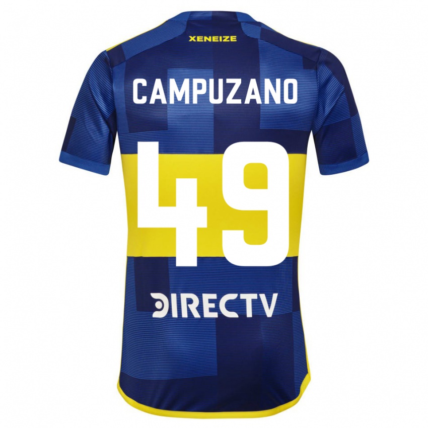 Niño Camiseta Jorman Campuzano #49 Azul Amarillo 1ª Equipación 2024/25 La Camisa Argentina