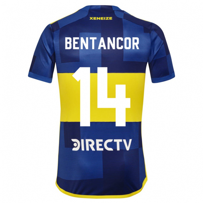 Niño Camiseta Thomás Bentancor #14 Azul Amarillo 1ª Equipación 2024/25 La Camisa Argentina