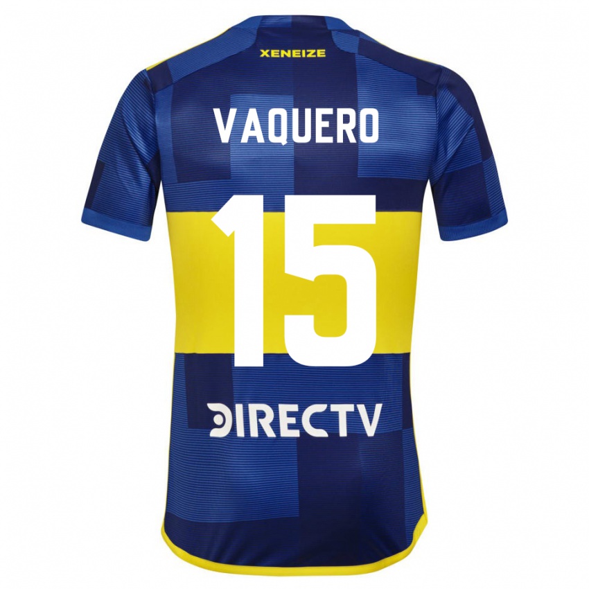 Niño Camiseta Ivan Vaquero #15 Azul Amarillo 1ª Equipación 2024/25 La Camisa Argentina