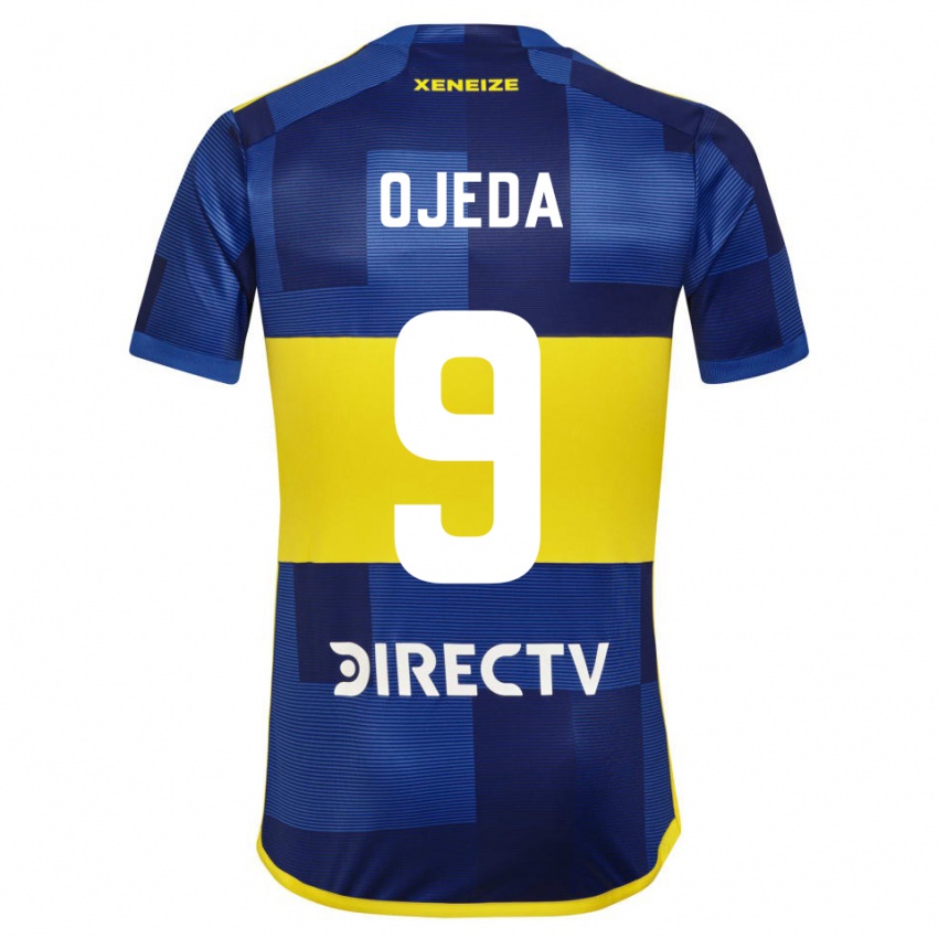 Niño Camiseta Andrea Ojeda #9 Azul Amarillo 1ª Equipación 2024/25 La Camisa Argentina