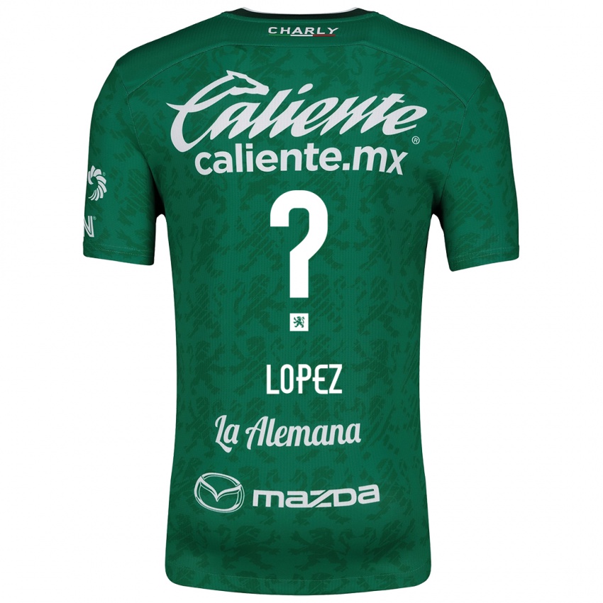 Niño Camiseta Nicolas Lopez #0 Verde Blanco 1ª Equipación 2024/25 La Camisa Argentina