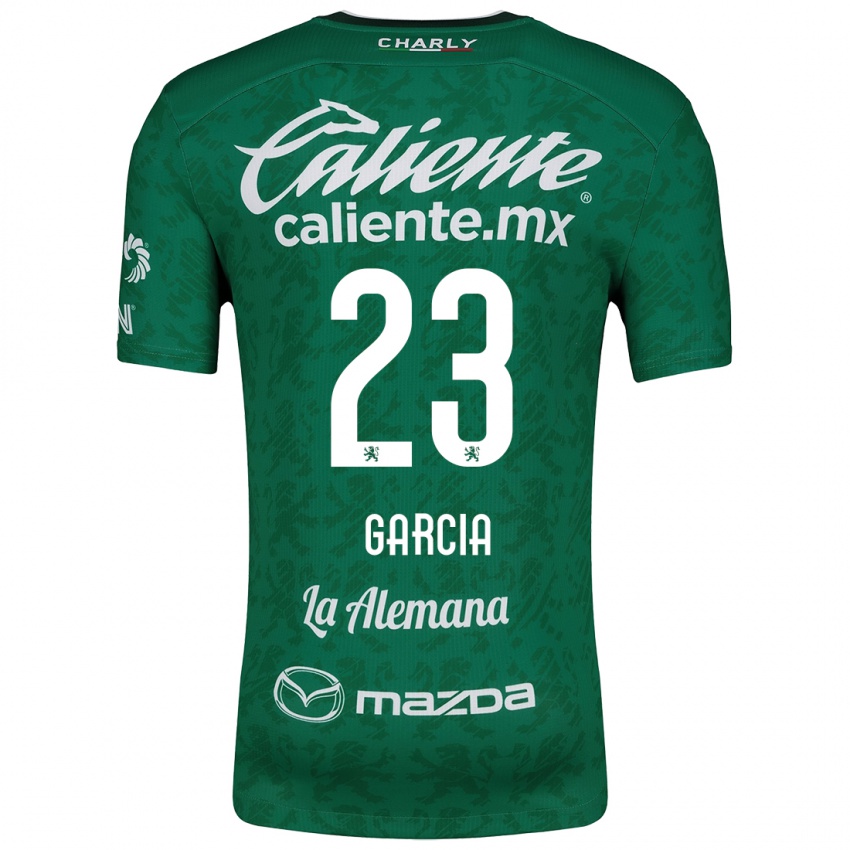 Niño Camiseta Óscar García #23 Verde Blanco 1ª Equipación 2024/25 La Camisa Argentina