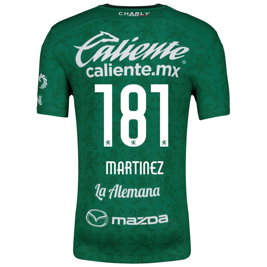 Niño Camiseta Irving Martínez #181 Verde Blanco 1ª Equipación 2024/25 La Camisa Argentina