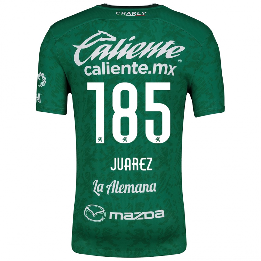 Niño Camiseta Moisés Juárez #185 Verde Blanco 1ª Equipación 2024/25 La Camisa Argentina