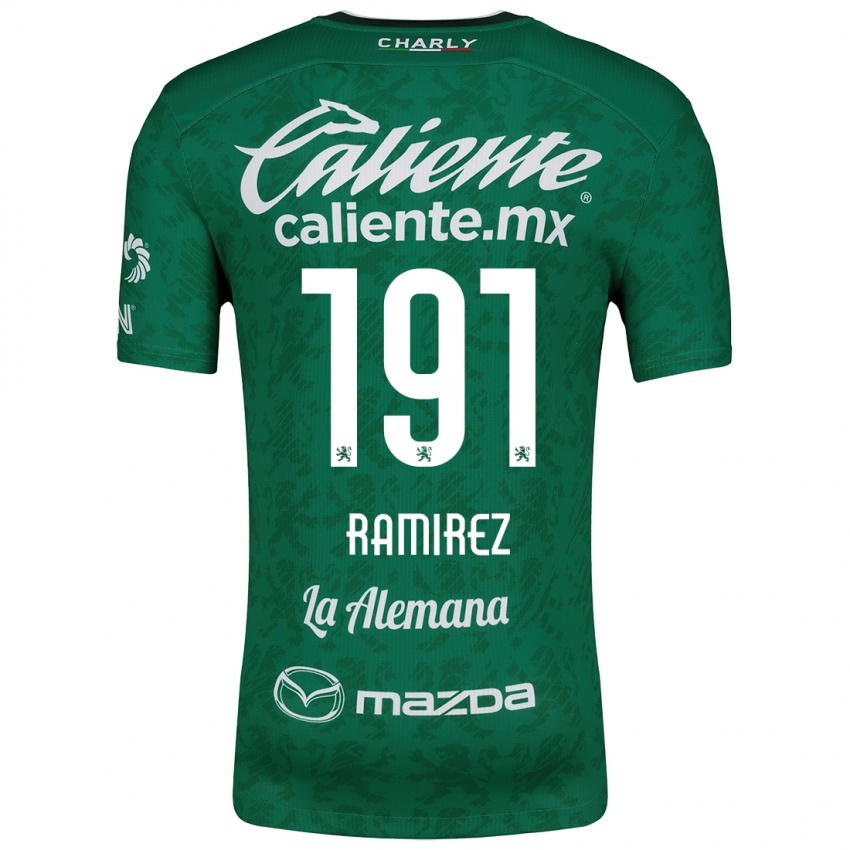 Niño Camiseta Ian Ramírez #191 Verde Blanco 1ª Equipación 2024/25 La Camisa Argentina