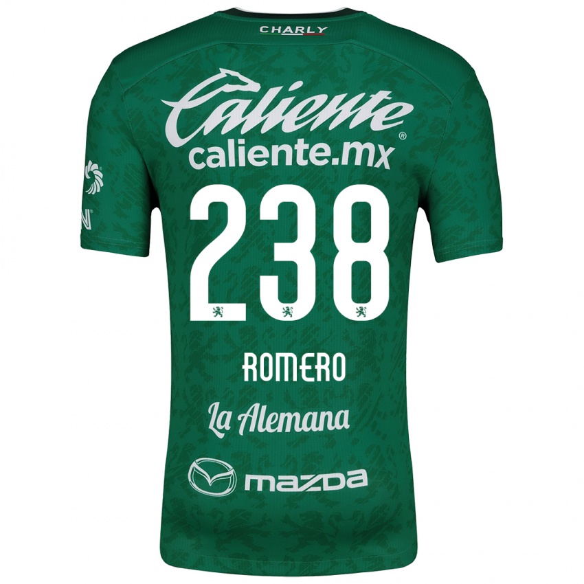 Niño Camiseta Paulo Romero #238 Verde Blanco 1ª Equipación 2024/25 La Camisa Argentina