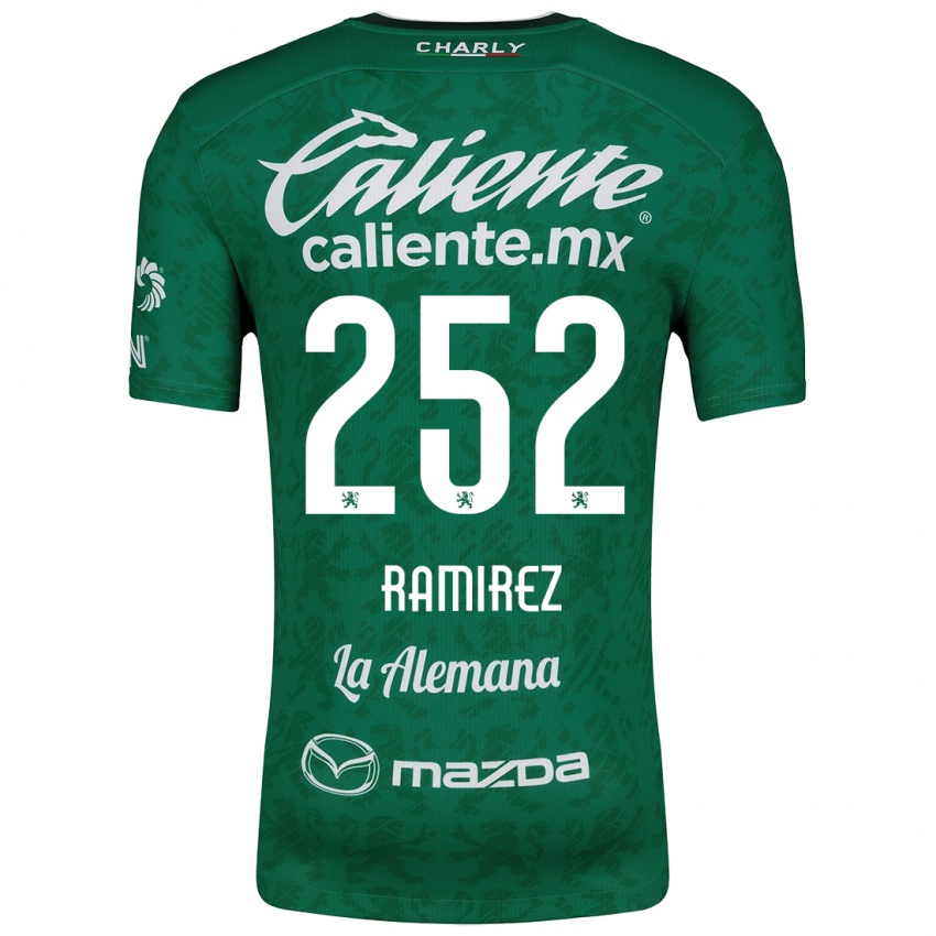 Niño Camiseta Luis Ramírez #252 Verde Blanco 1ª Equipación 2024/25 La Camisa Argentina