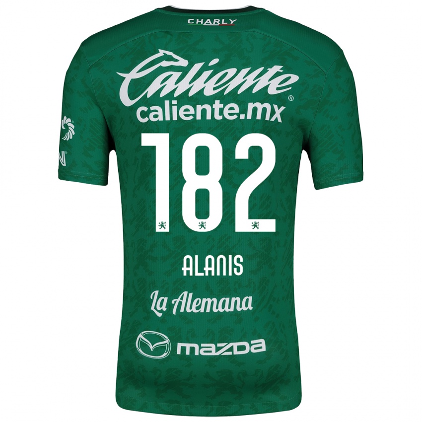 Niño Camiseta Alejandro Alanís #182 Verde Blanco 1ª Equipación 2024/25 La Camisa Argentina