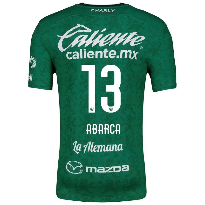 Niño Camiseta Vidalia Abarca #13 Verde Blanco 1ª Equipación 2024/25 La Camisa Argentina