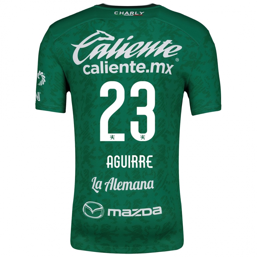 Niño Camiseta Zoe Aguirre #23 Verde Blanco 1ª Equipación 2024/25 La Camisa Argentina