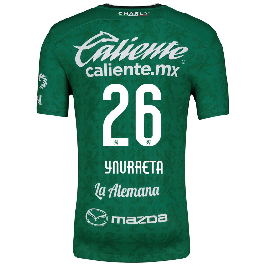 Niño Camiseta Alexandra Hernández Ynurreta #26 Verde Blanco 1ª Equipación 2024/25 La Camisa Argentina