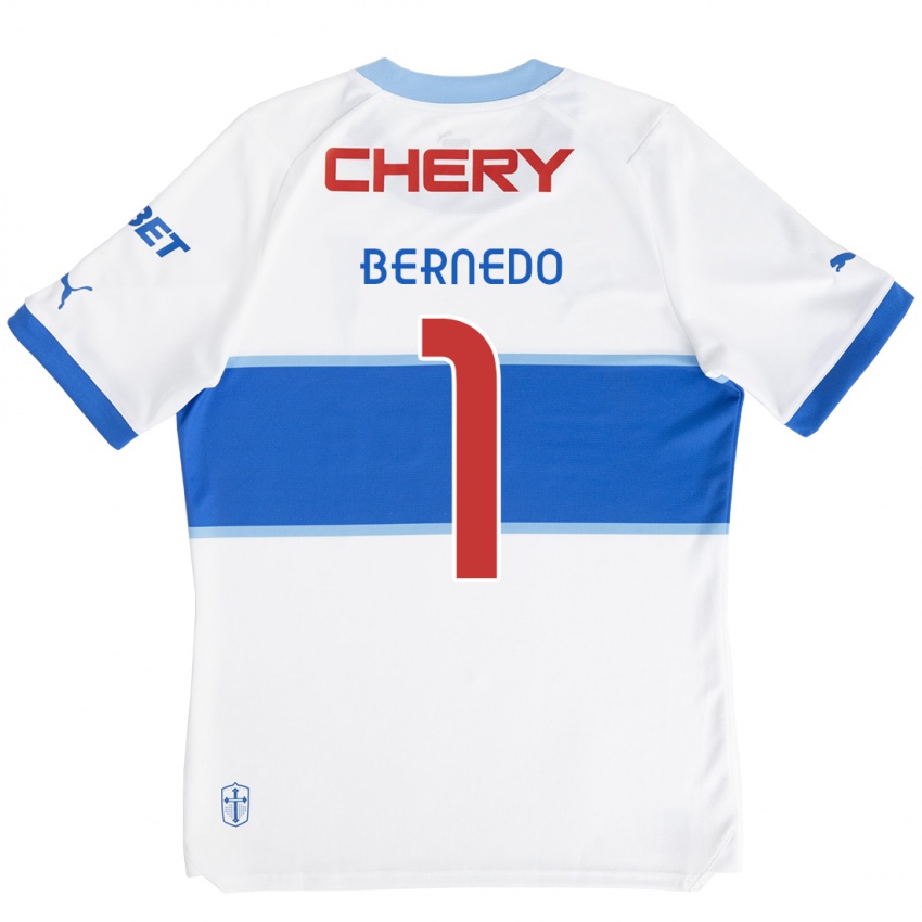 Niño Camiseta Vicente Bernedo #1 Blanco Azul 1ª Equipación 2024/25 La Camisa Argentina