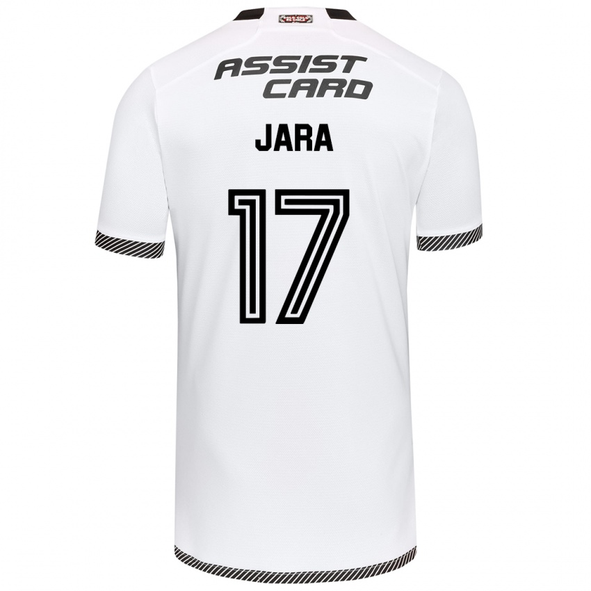 Niño Camiseta Ignacio Jara #17 Blanco Negro 1ª Equipación 2024/25 La Camisa Argentina