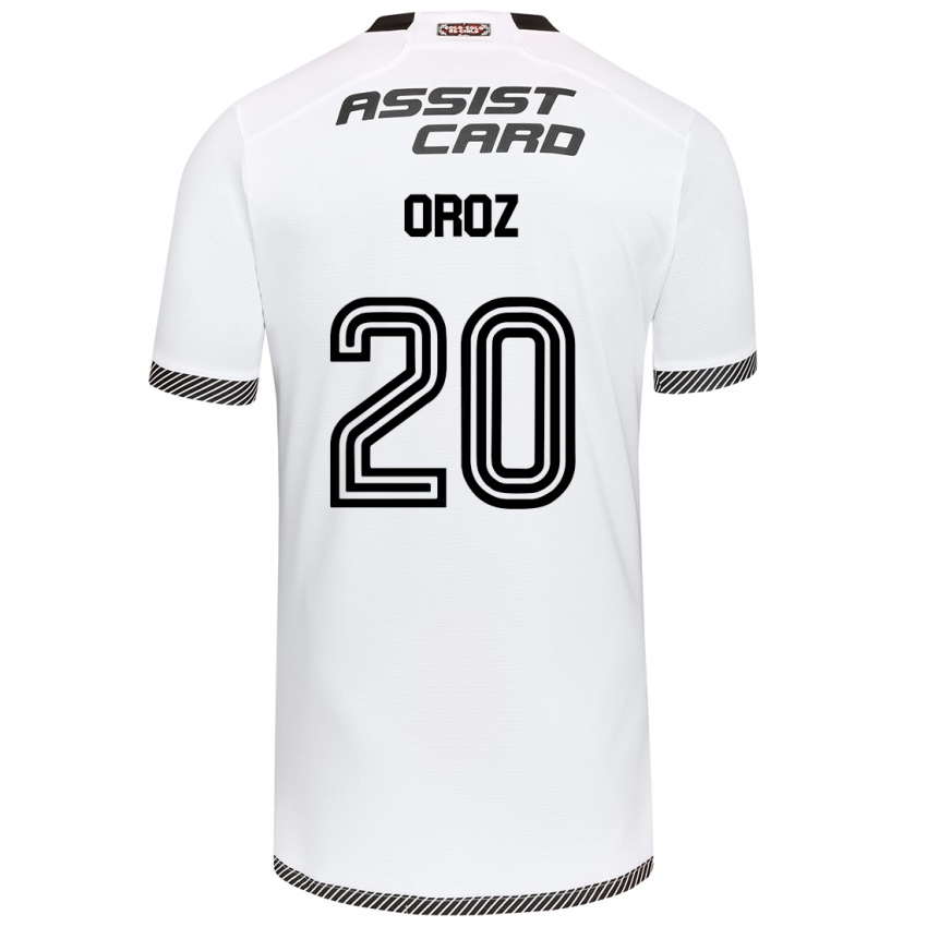 Niño Camiseta Alexander Oroz #20 Blanco Negro 1ª Equipación 2024/25 La Camisa Argentina