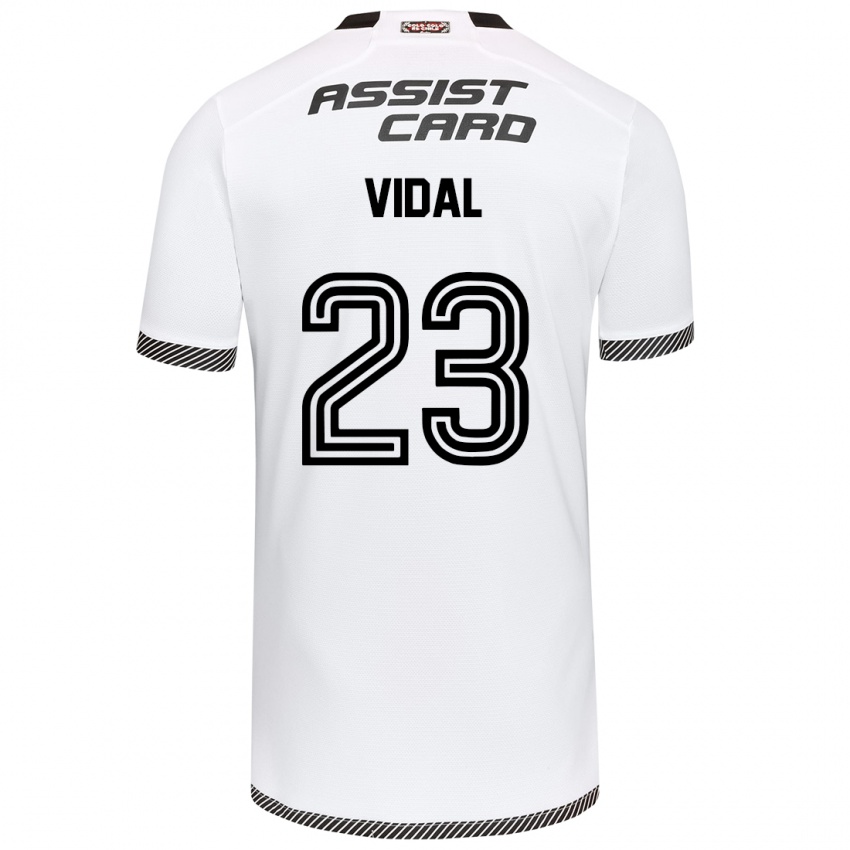 Niño Camiseta Arturo Vidal #23 Blanco Negro 1ª Equipación 2024/25 La Camisa Argentina