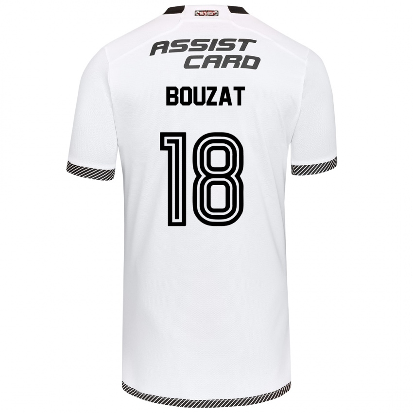 Niño Camiseta Agustín Bouzat #18 Blanco Negro 1ª Equipación 2024/25 La Camisa Argentina