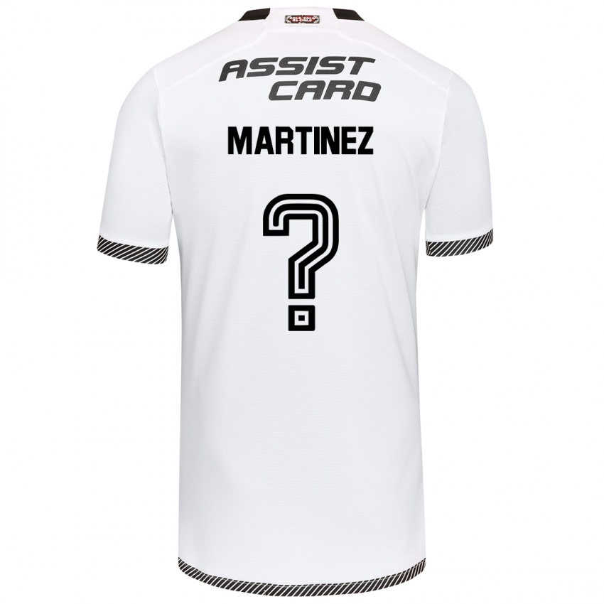 Niño Camiseta Iván Martínez #0 Blanco Negro 1ª Equipación 2024/25 La Camisa Argentina