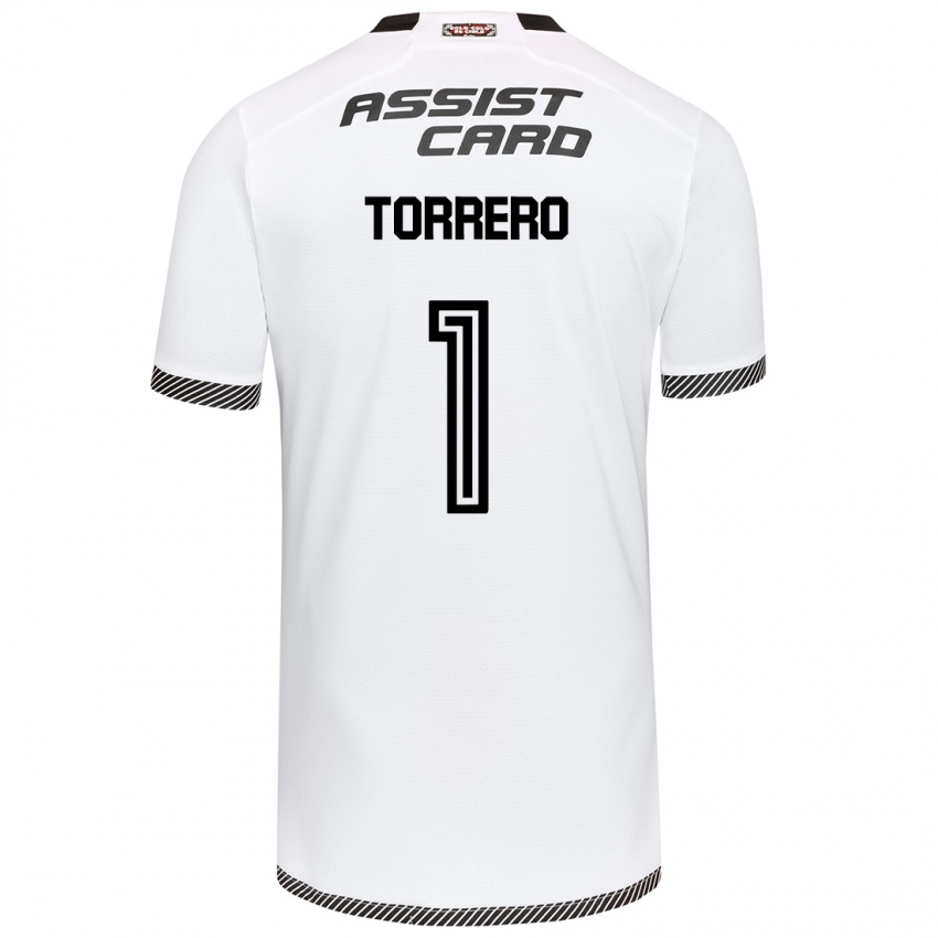 Niño Camiseta Ryann Torrero #1 Blanco Negro 1ª Equipación 2024/25 La Camisa Argentina