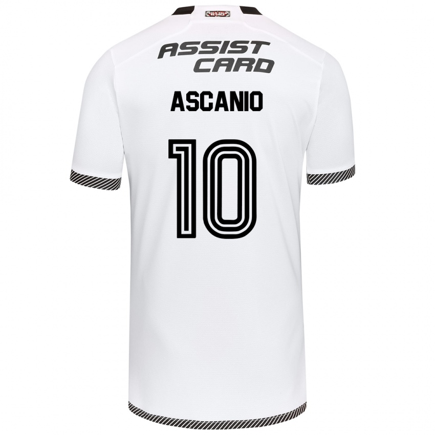 Niño Camiseta Yusmery Ascanio #10 Blanco Negro 1ª Equipación 2024/25 La Camisa Argentina