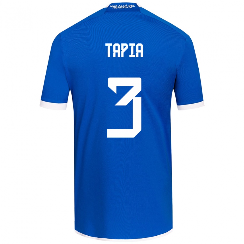 Niño Camiseta Ignacio Tapia #3 Azul Blanco 1ª Equipación 2024/25 La Camisa Argentina