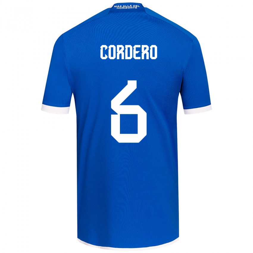 Niño Camiseta Renato Cordero #6 Azul Blanco 1ª Equipación 2024/25 La Camisa Argentina