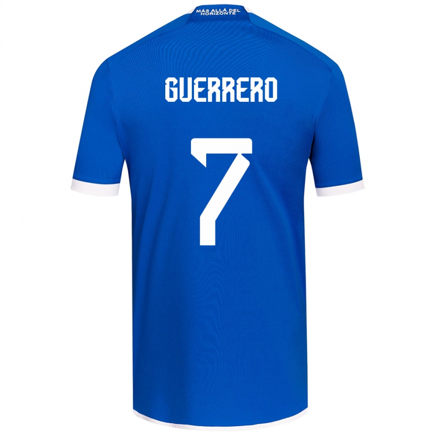 Niño Camiseta Maximiliano Guerrero #7 Azul Blanco 1ª Equipación 2024/25 La Camisa Argentina