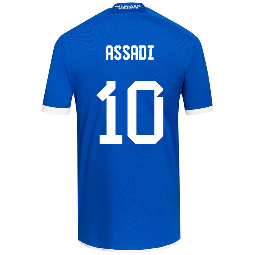 Niño Camiseta Lucas Assadi #10 Azul Blanco 1ª Equipación 2024/25 La Camisa Argentina