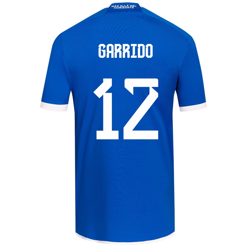 Niño Camiseta Pedro Garrido #12 Azul Blanco 1ª Equipación 2024/25 La Camisa Argentina