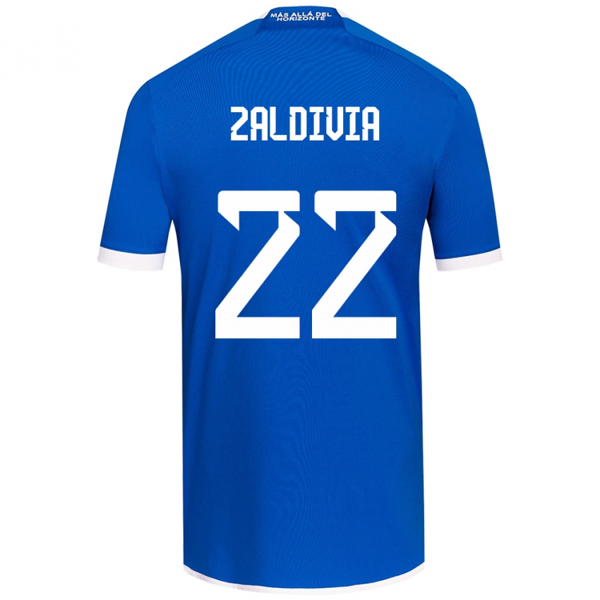 Niño Camiseta Matías Zaldivia #22 Azul Blanco 1ª Equipación 2024/25 La Camisa Argentina