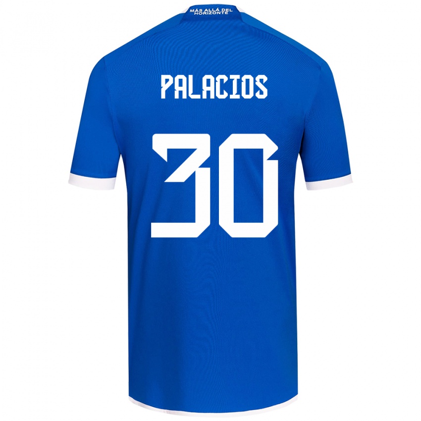 Niño Camiseta Cristian Palacios #30 Azul Blanco 1ª Equipación 2024/25 La Camisa Argentina