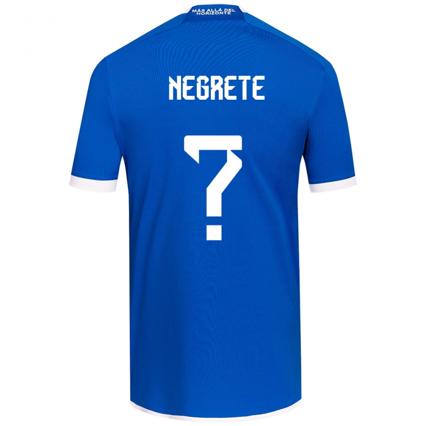 Niño Camiseta Salvador Negrete #0 Azul Blanco 1ª Equipación 2024/25 La Camisa Argentina