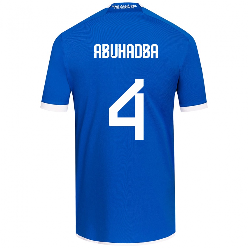 Niño Camiseta Zacarías Abuhadba #4 Azul Blanco 1ª Equipación 2024/25 La Camisa Argentina