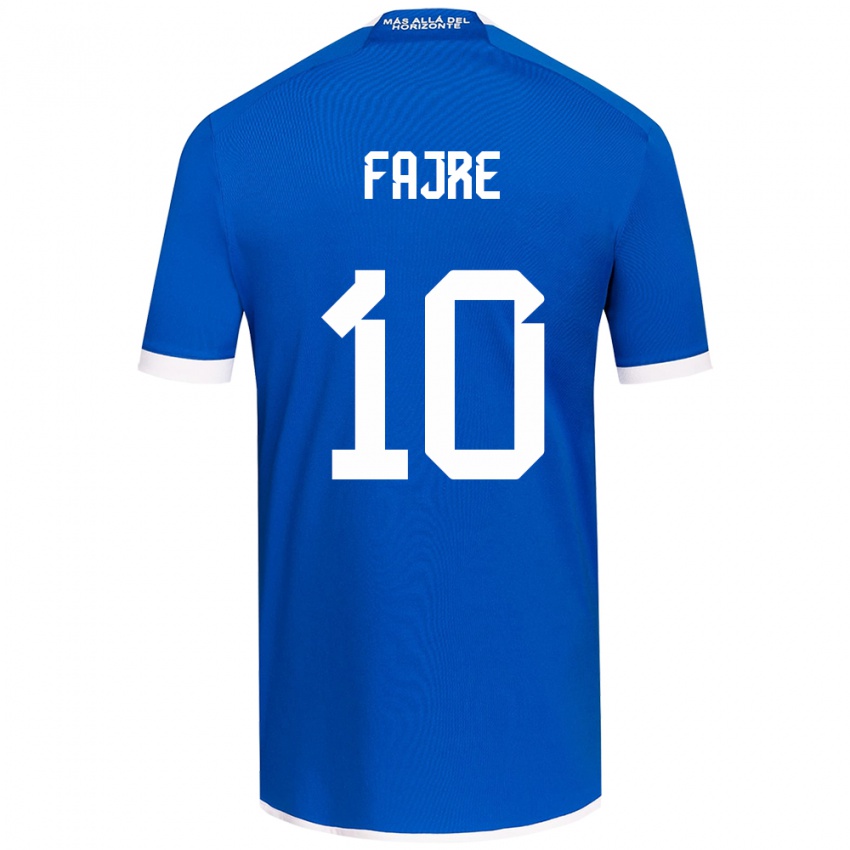 Niño Camiseta Nicole Fajre #10 Azul Blanco 1ª Equipación 2024/25 La Camisa Argentina