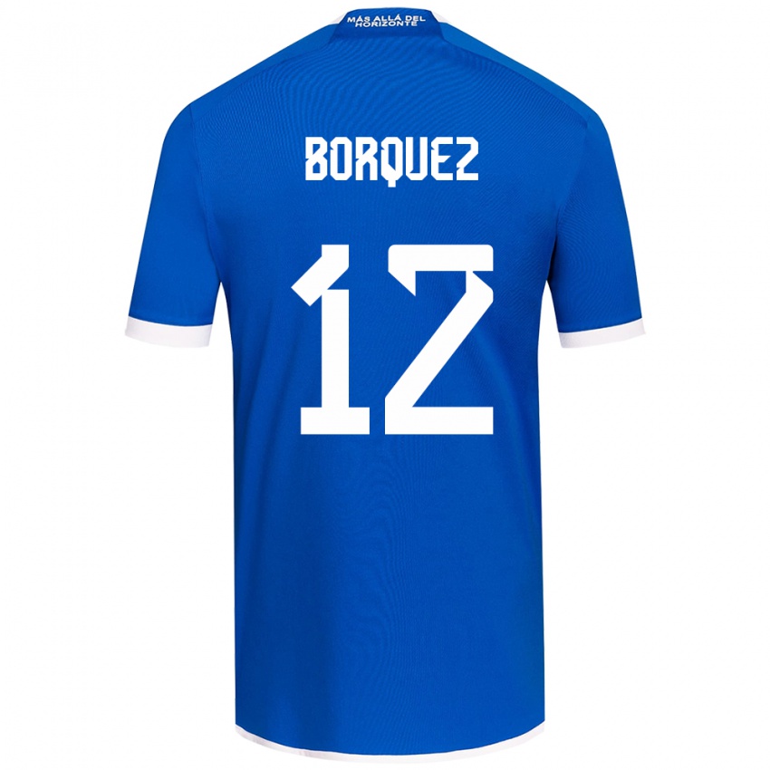 Niño Camiseta Gabriela Bórquez #12 Azul Blanco 1ª Equipación 2024/25 La Camisa Argentina