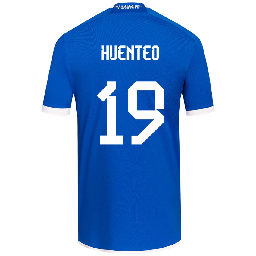 Niño Camiseta Yessenia Huenteo #19 Azul Blanco 1ª Equipación 2024/25 La Camisa Argentina