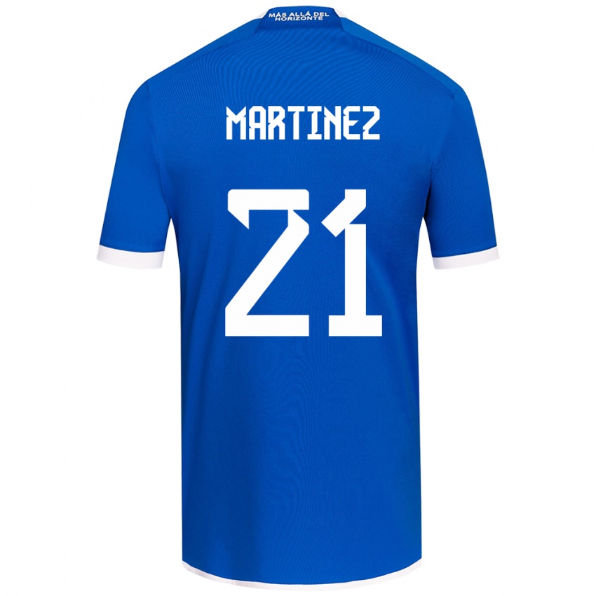 Niño Camiseta Maria Martínez #21 Azul Blanco 1ª Equipación 2024/25 La Camisa Argentina