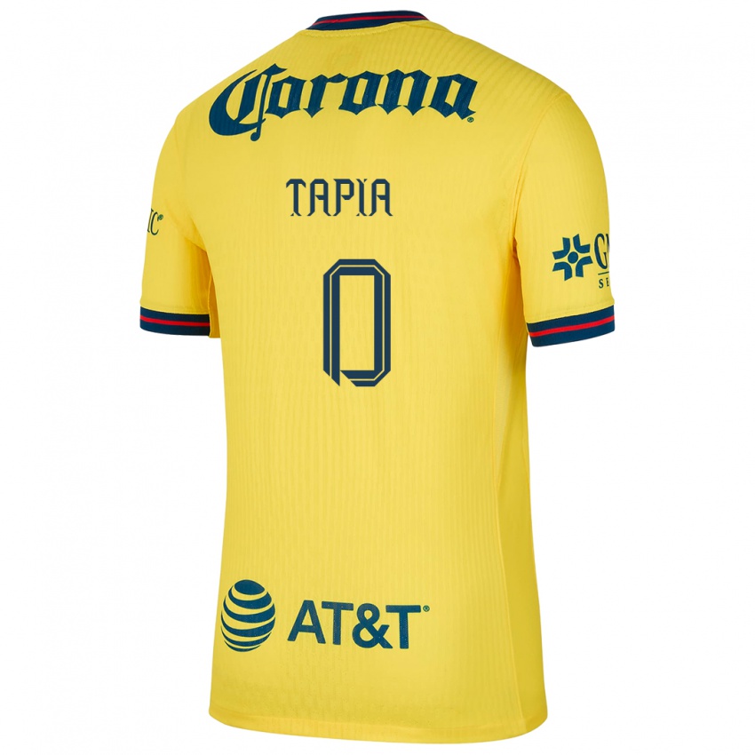 Niño Camiseta Leonardo Tapia #0 Amarillo Azul 1ª Equipación 2024/25 La Camisa Argentina