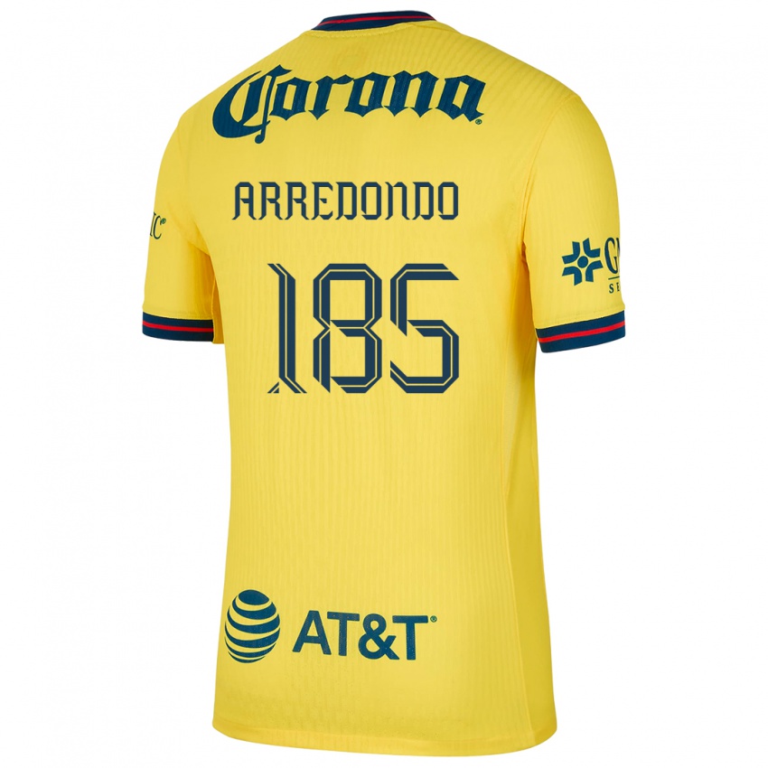 Niño Camiseta Aarón Arredondo #185 Amarillo Azul 1ª Equipación 2024/25 La Camisa Argentina