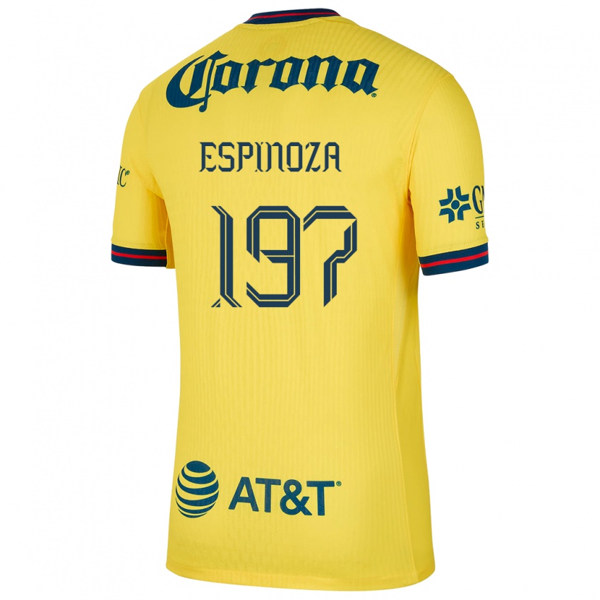 Niño Camiseta Dagoberto Espinoza #197 Amarillo Azul 1ª Equipación 2024/25 La Camisa Argentina