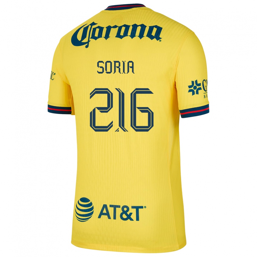 Niño Camiseta Emiliano Soria #216 Amarillo Azul 1ª Equipación 2024/25 La Camisa Argentina