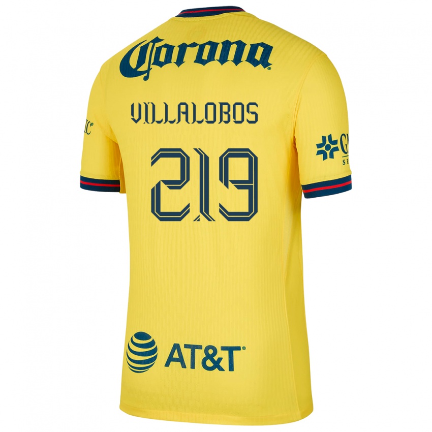 Niño Camiseta Patricio Villalobos #219 Amarillo Azul 1ª Equipación 2024/25 La Camisa Argentina